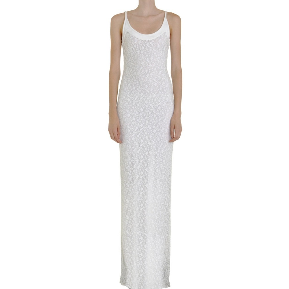 ❤️SOLD❤️Givenchy White Lace Cami gown - Picture 1 of 16